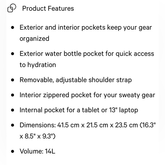 Lululemon Gathered Handle Gym Bag Vol 14 L in Aquila White Opal Multi - Picture 15 of 15